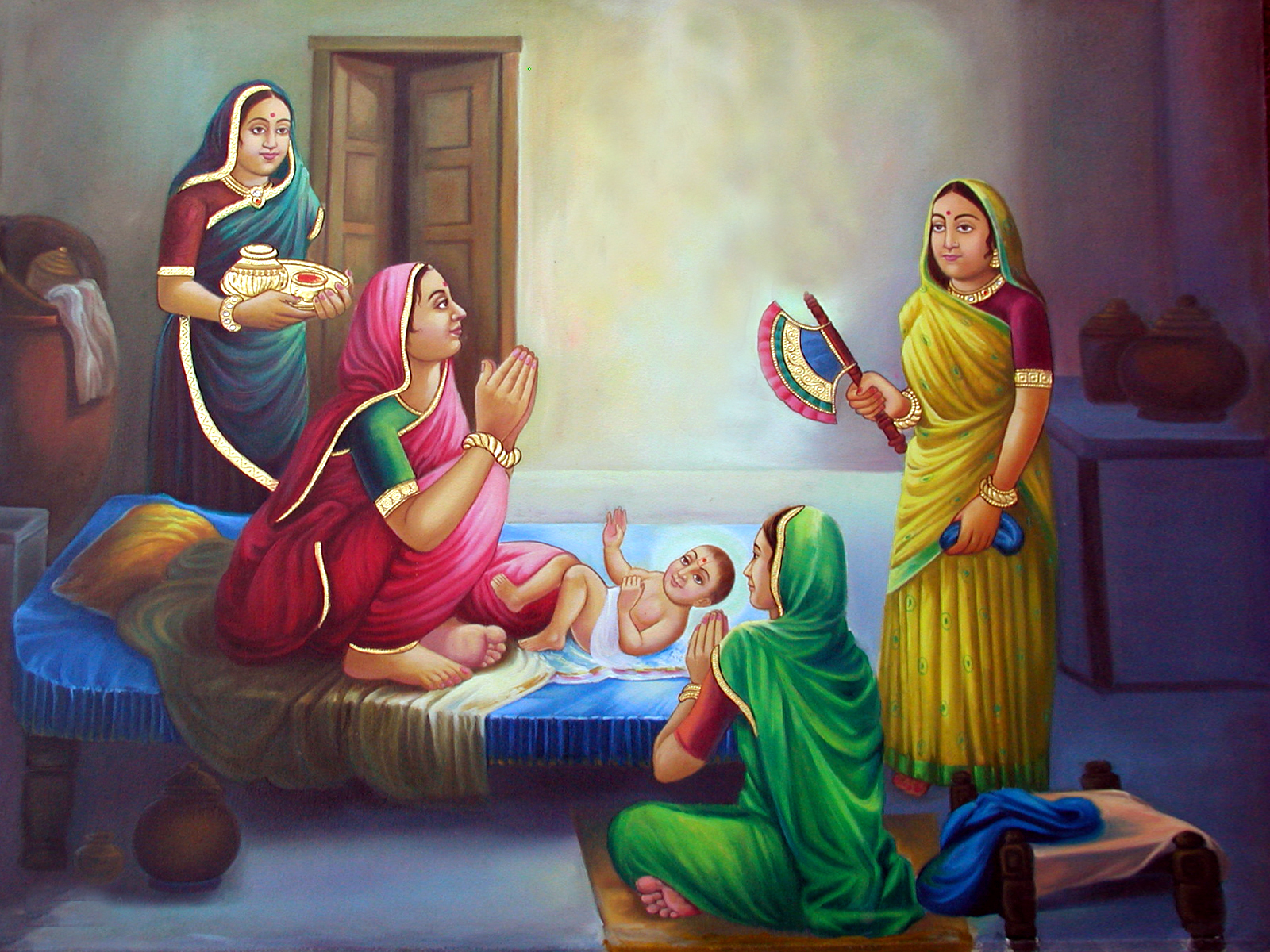 Naming ceremony of Ghanshyam Maharaj